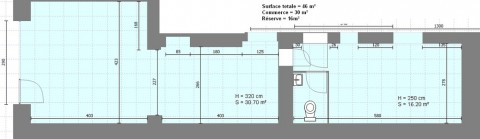 Vente Local commercial de 46 m2 dans un quartier fréquenté, à La Roche-sur-Yon (85000) en France