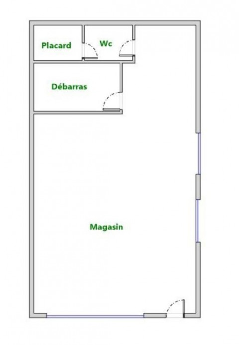 Vente Local commercial de 66 m2 pour différentes activités dans une zone dynamique, à Lhomme (72340)