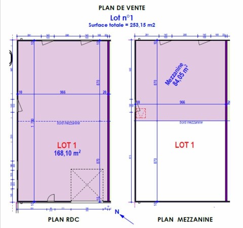 Vente Local d'activité / Entrepôt, 253 m2 à Porte-de-Savoie (73800)