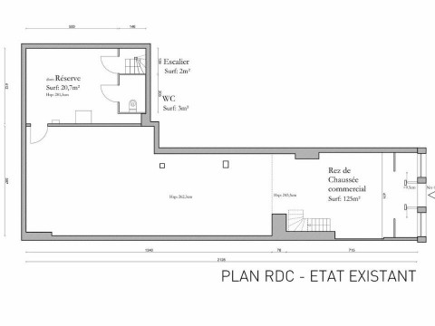 Vente Local commercial de 225 m2 à Saint-Omer (62500) en France