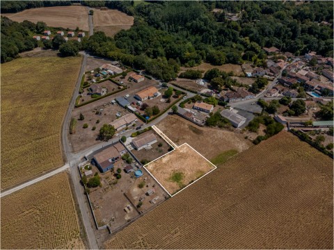 Vente Terrain à bâtir de 1 225 m2 en pleine campagne, à Grandjean (17350)