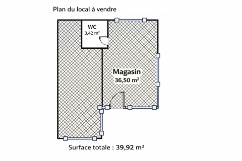 Vente Murs commerciaux, 40 m2 dans une station balnéaire, aux Mathes (17570)